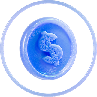 Blue Dollar Symbol