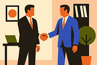Business Handshake Illustration