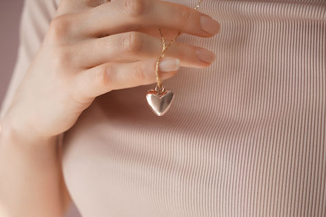 Collar en forma de corazón