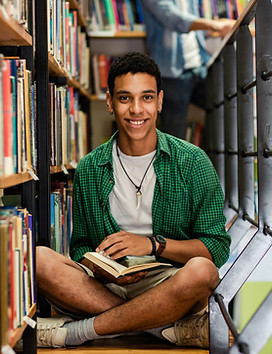 A Young Man in the Library