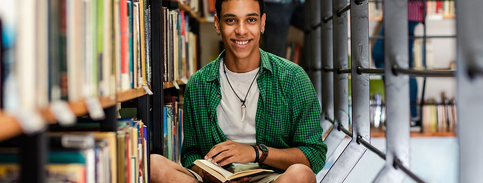 A Young Man in the Library