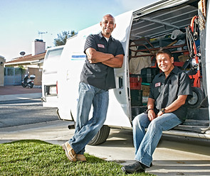 Technicians With Van