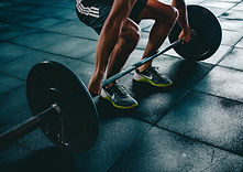 Person Lifting Barbell