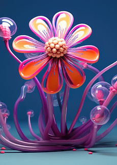 Abstract Colorful Flower