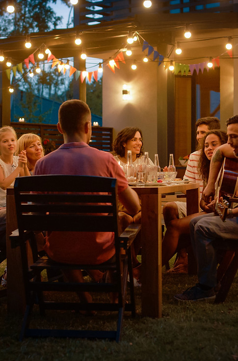 Cena familiar de verano