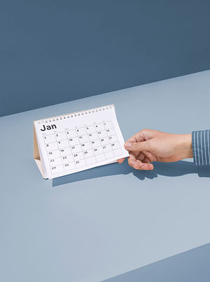 Calendrier sur le bureau