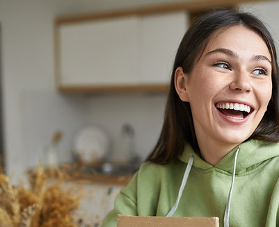 Caixa de presente feliz