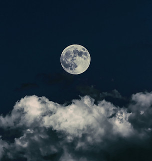 Full Moon in Night Sky