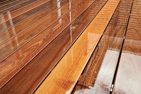 Wet Outdoor Decking Surface