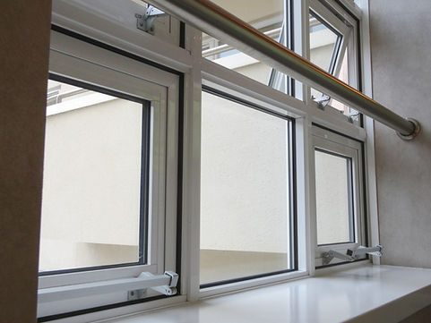 Interior view of newly fitted uPVC windows with clean finish