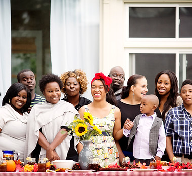 Family Gathering Outdoors