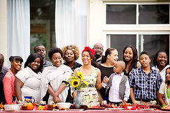Family Gathering Outdoors