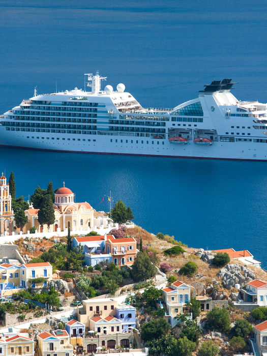 a large cruise on water