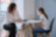 Girl at the female therapist