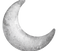 Croissant de lune argenté