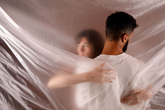 Abstract Embrace Scene