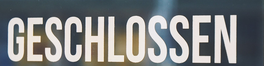 Geschlossen Schild