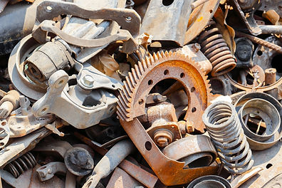 close-up image of scrap metals