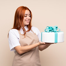 Panadero, tenencia, pastel