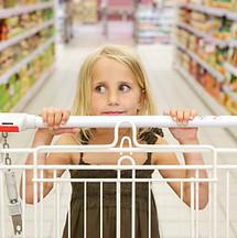 Little Girl at the Grocery Shop
