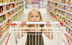 Little Girl at the Grocery Shop