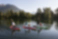 SUP Yoga Trio at the Lake