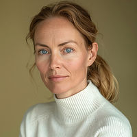 Woman in White Sweater
