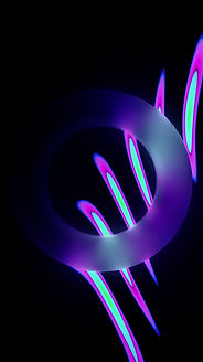 Luci al neon astratte