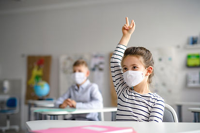 Retour à l'école avec masque