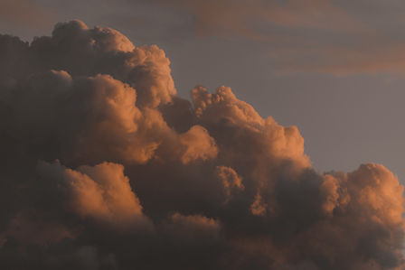 Orange Lit Clouds
