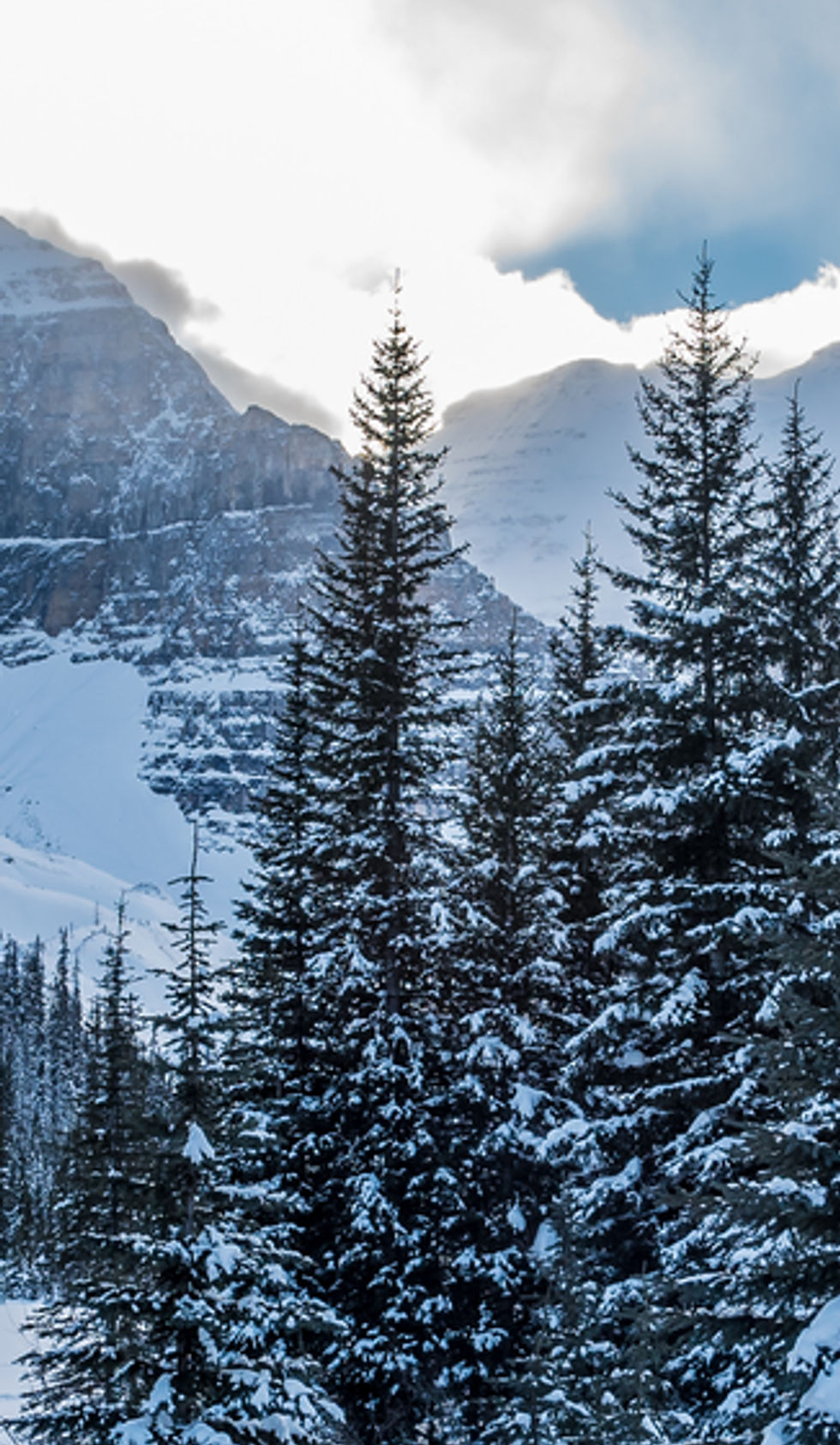 Snowy Mountain Landscape