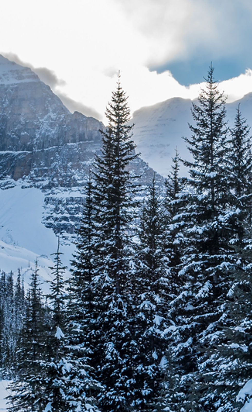Snowy Mountain Landscape