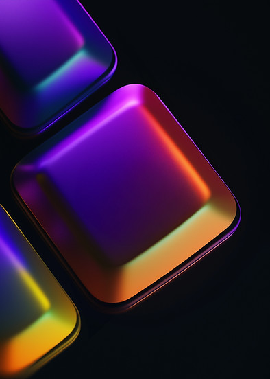 Colorful Metallic Shapes
