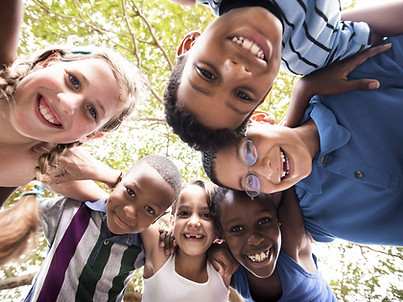 Children Embracing in Circle