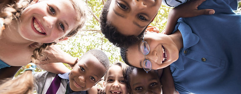 Children Embracing in Circle
