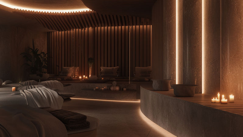 Relaxing Spa Interior