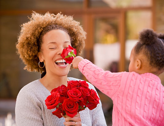 Mother With Roses