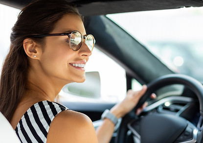 Woman Driving Car