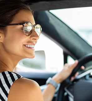 Woman Driving Car