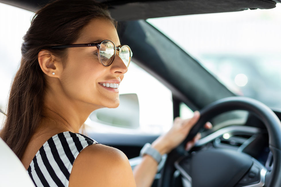Woman Driving Car