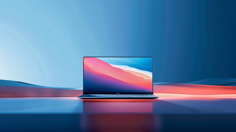 Tela moderna de laptop