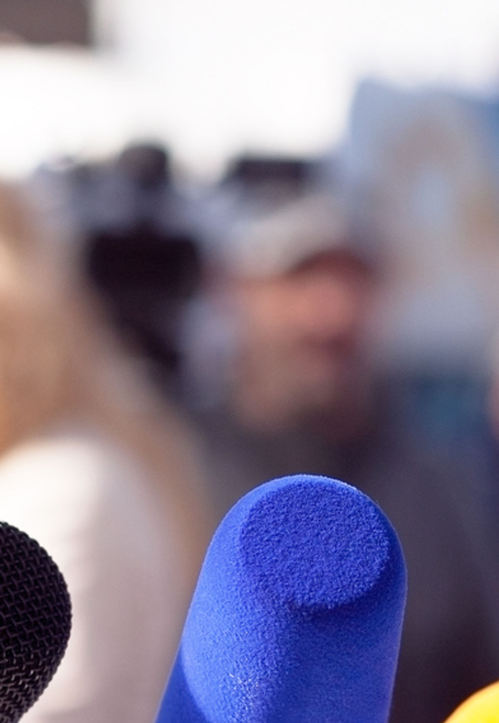 Micrófonos para conferencias de prensa