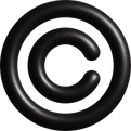 Schwarzes Copyright-Symbol