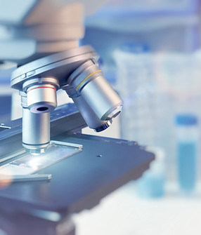 Microscope in Laboratory