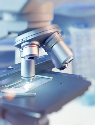 Microscope in the laboratory