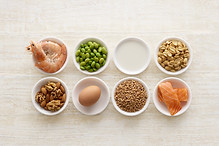 Food Ingredients in Bowls
