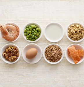 Food Ingredients in Bowls