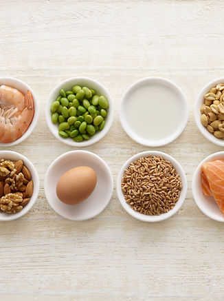 Food Ingredients in Bowls