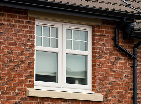 Modern UPVC double-glazed window unit