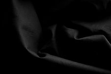Black Fabric Close-Up